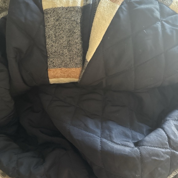 Levi’s Men’s Quilted Lined Plaid Button Front Full Zip Shacket Jacket Size Large - Picture 8 of 8